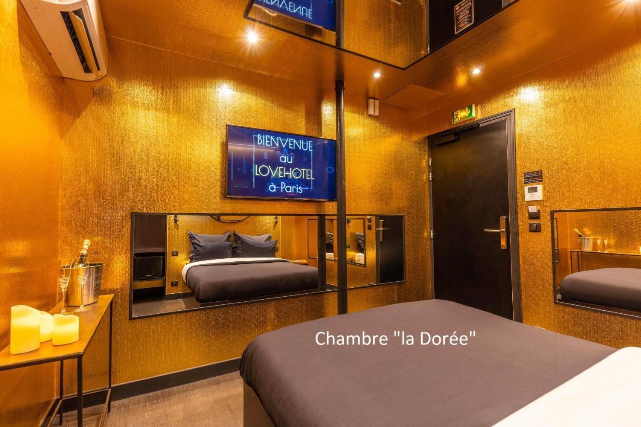 Love Hotel Avec Nuit Insolite Au Dandy Et Jacuzzi Privatise (Adults Only) Париж Экстерьер фото