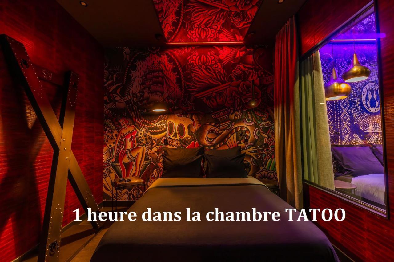 Love Hotel Avec Nuit Insolite Au Dandy Et Jacuzzi Privatise (Adults Only) Париж Экстерьер фото